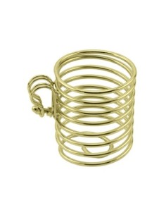 Vintage Lowrider Round Cup Holder Gold.